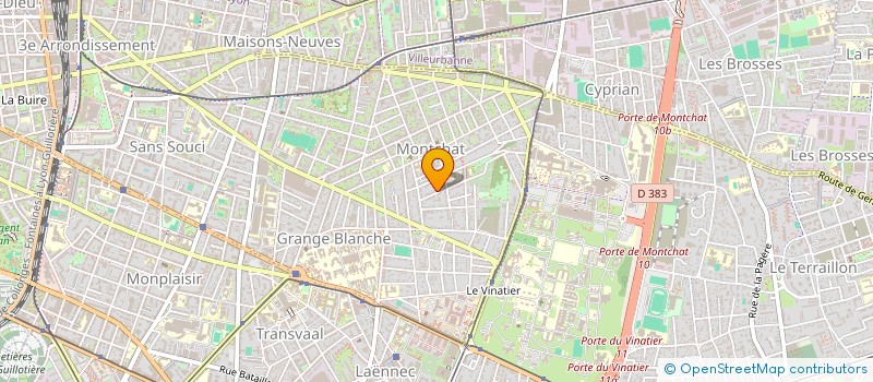 localisation de l'entreprise SCI URBAN  LYON