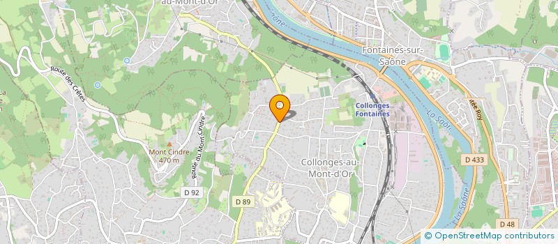 localisation de l'entreprise SCI URBAN  COLLONGES-AU-MONT-D'OR
