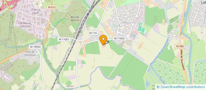 localisation de l'entreprise SCI URBAN CAMARES à LATTES