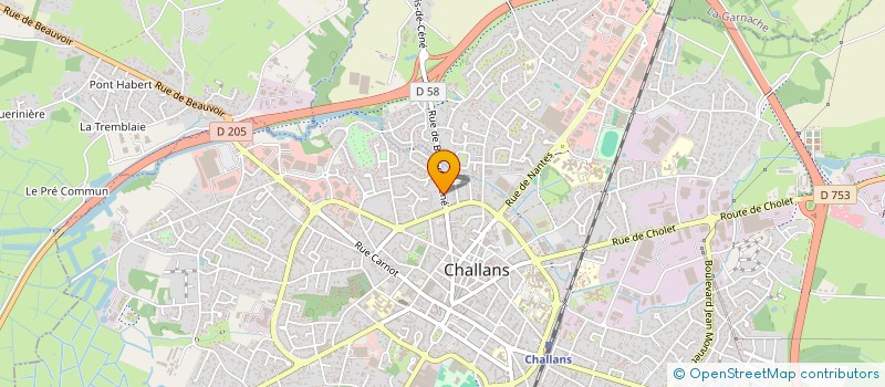 localisation de l'entreprise SCI URBAN FUSION à CHALLANS