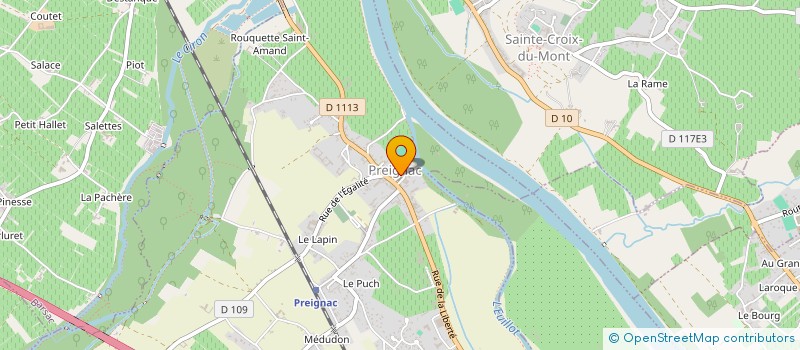 localisation de l'entreprise SCI URBANEC  CASTETS ET CASTILLON