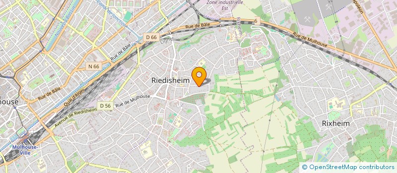 localisation de l'entreprise SCI URBEN  RIEDISHEIM