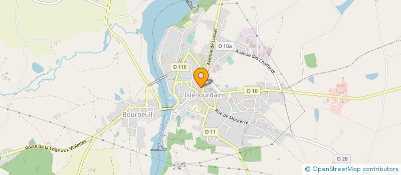 localisation de l'entreprise SCI URBIS 86  L'ISLE-JOURDAIN