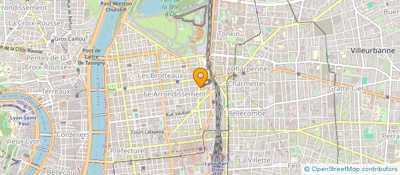 localisation de l'entreprise SCI URCF  LYON