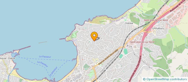 localisation de l'entreprise SCI URCHOEGUIA  SAINT-JEAN-DE-LUZ