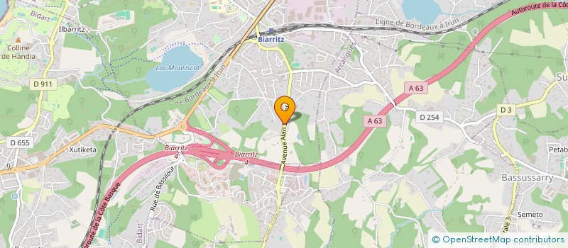 localisation de l'entreprise SCI URDINVEST à BIARRITZ