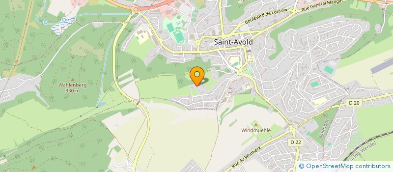 localisation de l'entreprise SCI URIAGE  SAINT-AVOLD