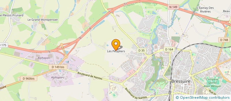 localisation de l'entreprise SCI URIEL  BRESSUIRE