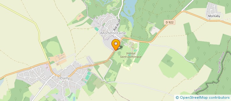 localisation de l'entreprise SCI URION  MORTEFONTAINE
