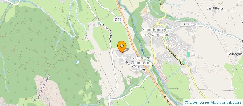 localisation de l'entreprise SCI URION  LA FARE-EN-CHAMPSAUR