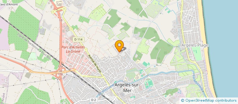 localisation de l'entreprise SCI URIOS  ARGELES-SUR-MER