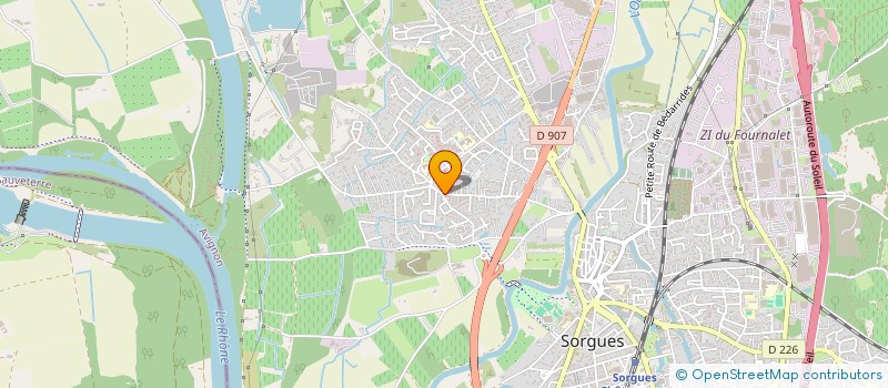 localisation de l'entreprise SCI URKAN  SORGUES