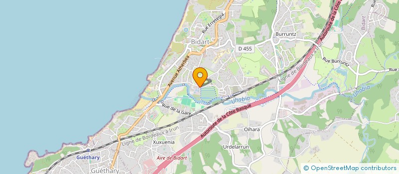 localisation de l'entreprise SCI URONEA à BIDART