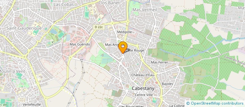 localisation de l'entreprise SCI UROPOLE  CABESTANY