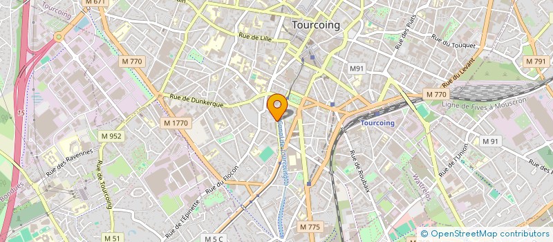 localisation de l'entreprise SCI UROTOURCOING  TOURCOING