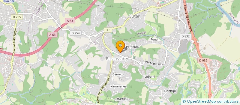 localisation de l'entreprise SCI URRIKO HONTZAK à BASSUSSARRY