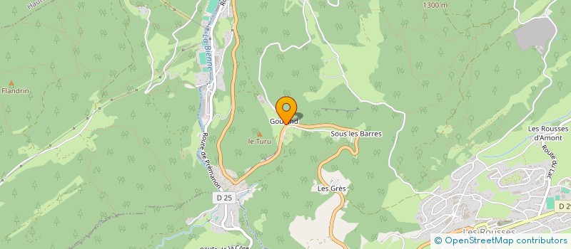 localisation de l'entreprise SCI URSINE  LES ROUSSES