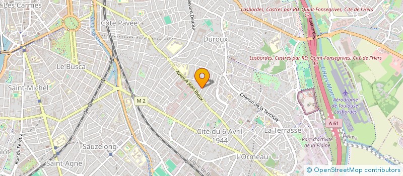 localisation de l'entreprise SCI URSS à TOULOUSE