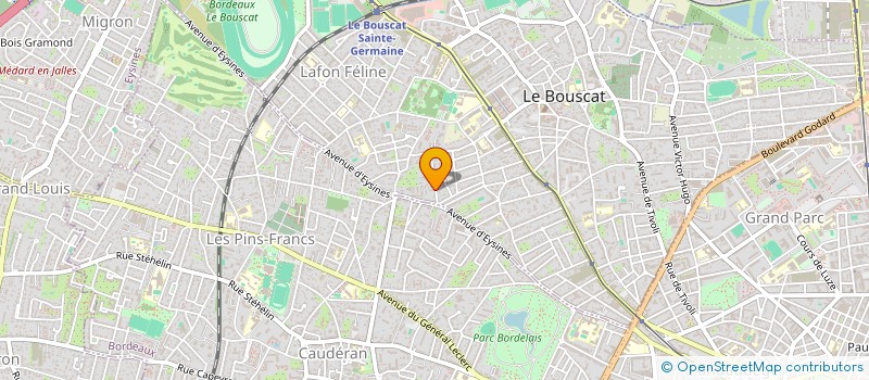 localisation de l'entreprise SCI URSULE  LE BOUSCAT