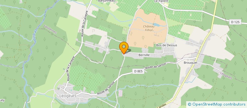 localisation de l'entreprise SCI URSULE CAVALIER  SAUTERNES