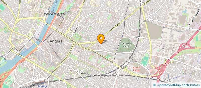 localisation de l'entreprise SCI URSUS à ANGERS