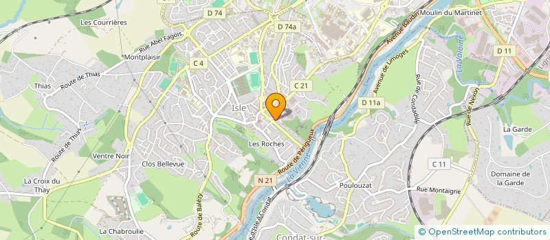 localisation de l'entreprise SCI URSY à ISLE