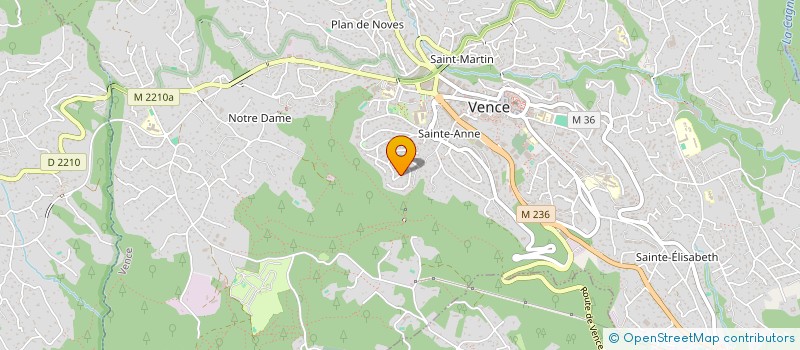 localisation de l'entreprise SCI URTACA  VENCE