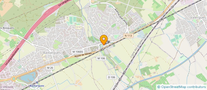 localisation de l'entreprise SCI URUS à BAILLARGUES