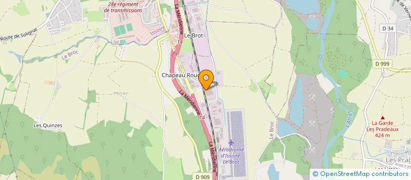 localisation de l'entreprise SCI US  ISSOIRE