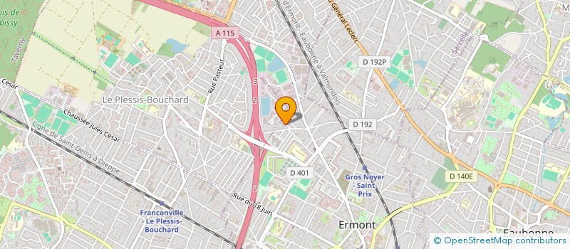 localisation de l'entreprise SCI USMAN à ERMONT