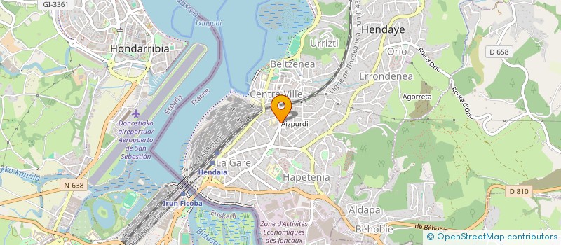 localisation de l'entreprise SCI USOA  HENDAYE