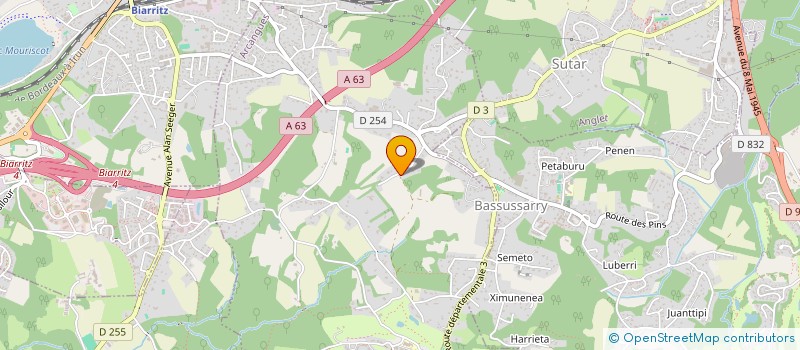 localisation de l'entreprise SCI USOTIPIA  ARCANGUES