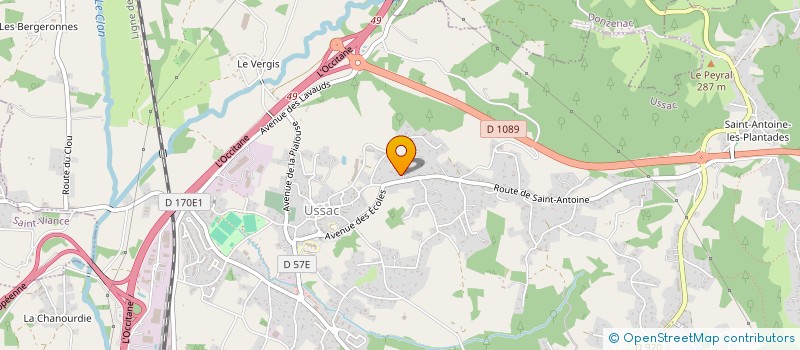 localisation de l'entreprise SCI USSADIS  USSAC