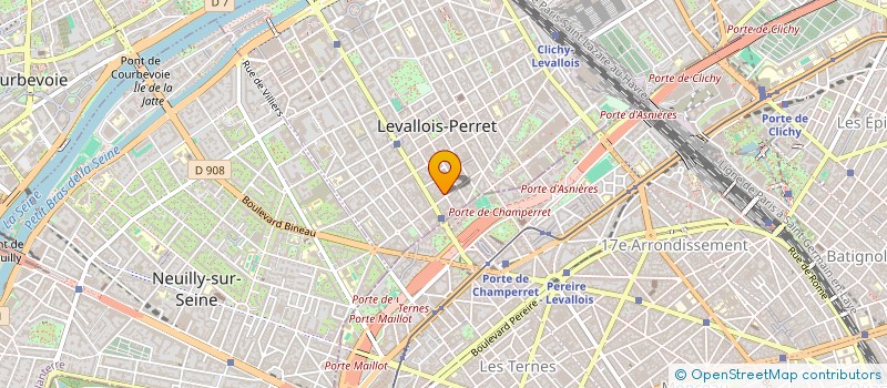 localisation de l'entreprise SCI USTACA à LEVALLOIS-PERRET