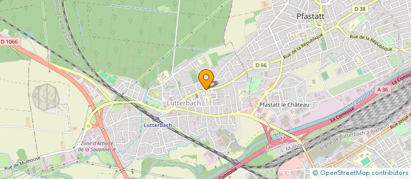 localisation de l'entreprise SCI USV  LUTTERBACH