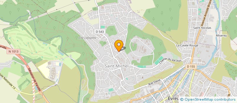 localisation de l'entreprise SCI UTHA  EVREUX