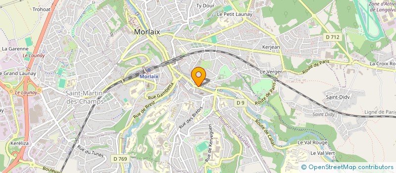 localisation de l'entreprise SCI UTIBIATS  MORLAIX