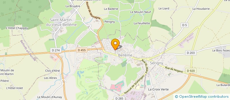 localisation de l'entreprise SCI UTINAM à BELLEME
