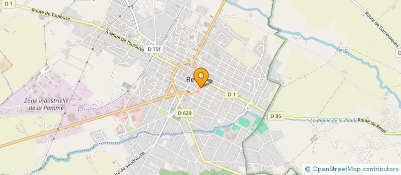 localisation de l'entreprise SCI UTM  REVEL