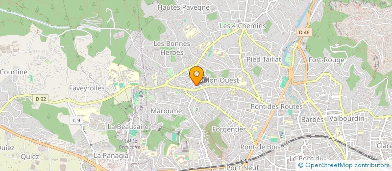 localisation de l'entreprise SCI UTUAFARE  TOULON