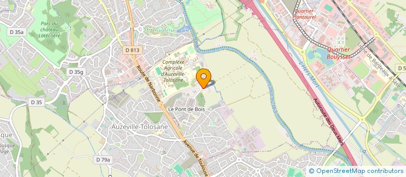 localisation de l'entreprise SCI UVALLE  AUZEVILLE-TOLOSANE