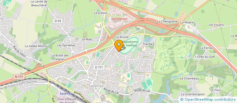 localisation de l'entreprise SCI UXOR  SAVENAY