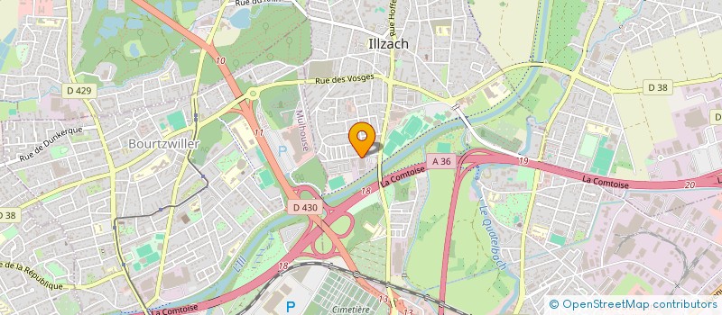 localisation de l'entreprise SCI UYARCI  ILLZACH