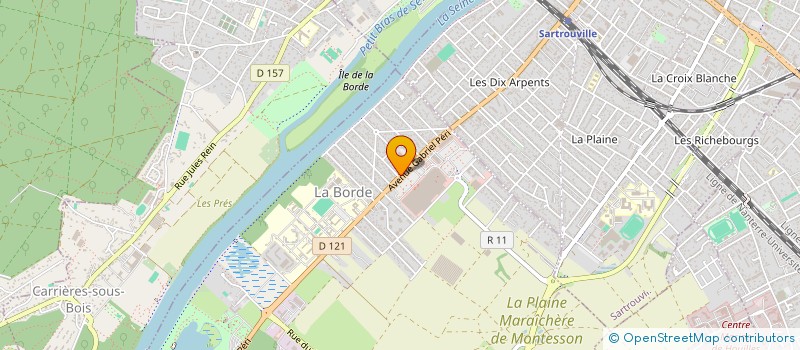 localisation de l'entreprise SCI UZAN  MONTESSON