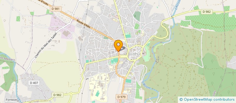 localisation de l'entreprise SCI UZEGE THERAPIE  UZES