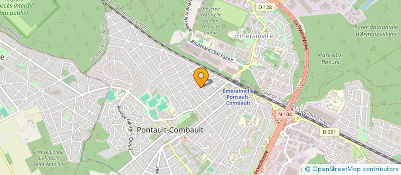 localisation de l'entreprise SCI V 2000 à PONTAULT-COMBAULT