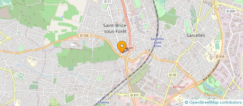 localisation de l'entreprise SCI V 7 à SAINT-BRICE-SOUS-FORET