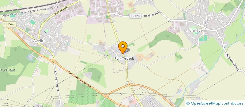 localisation de l'entreprise SCI V.A. à ENNEVELIN
