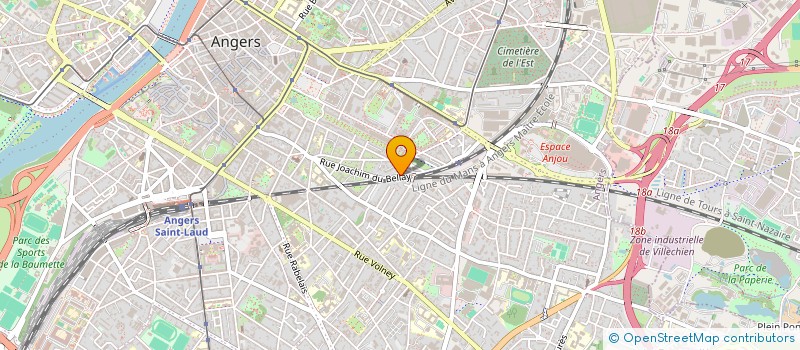 localisation de l'entreprise SCI V AND B à ANGERS