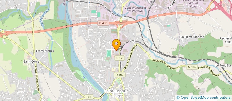 localisation de l'entreprise SCI V.B. EXPANIMMO  SAINT-JUST-SAINT-RAMBERT